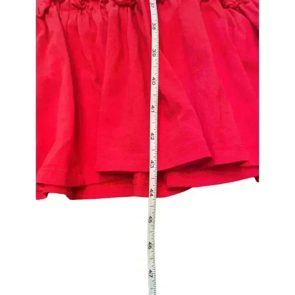 Rebecca Minkoff Red Cold Shoulder Ruffle Midi Dress Size Small - Picture 7 of 10